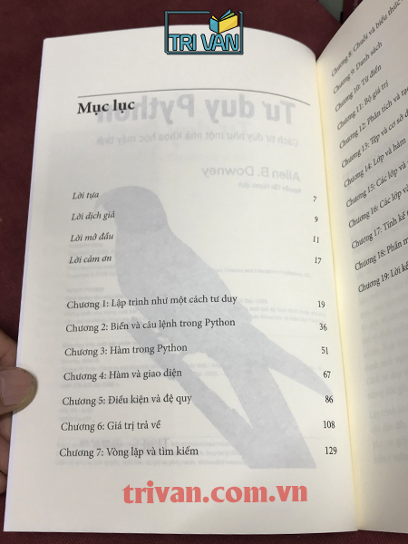 Tư Duy Python: Cách Tư Duy Như Một Nhà Khoa Học Máy Tính - Allen B. Downey