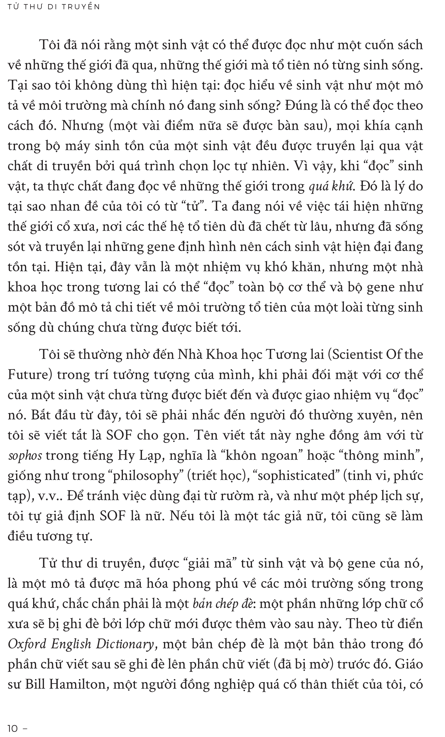 Tử Thư Di Truyền - Cõi Mộng Darwin