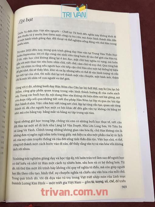 Tự điển Hán Việt tầm nguyên - Chiết tự: Từ hình đến nghĩa - Michel Nguyễn Hạnh
