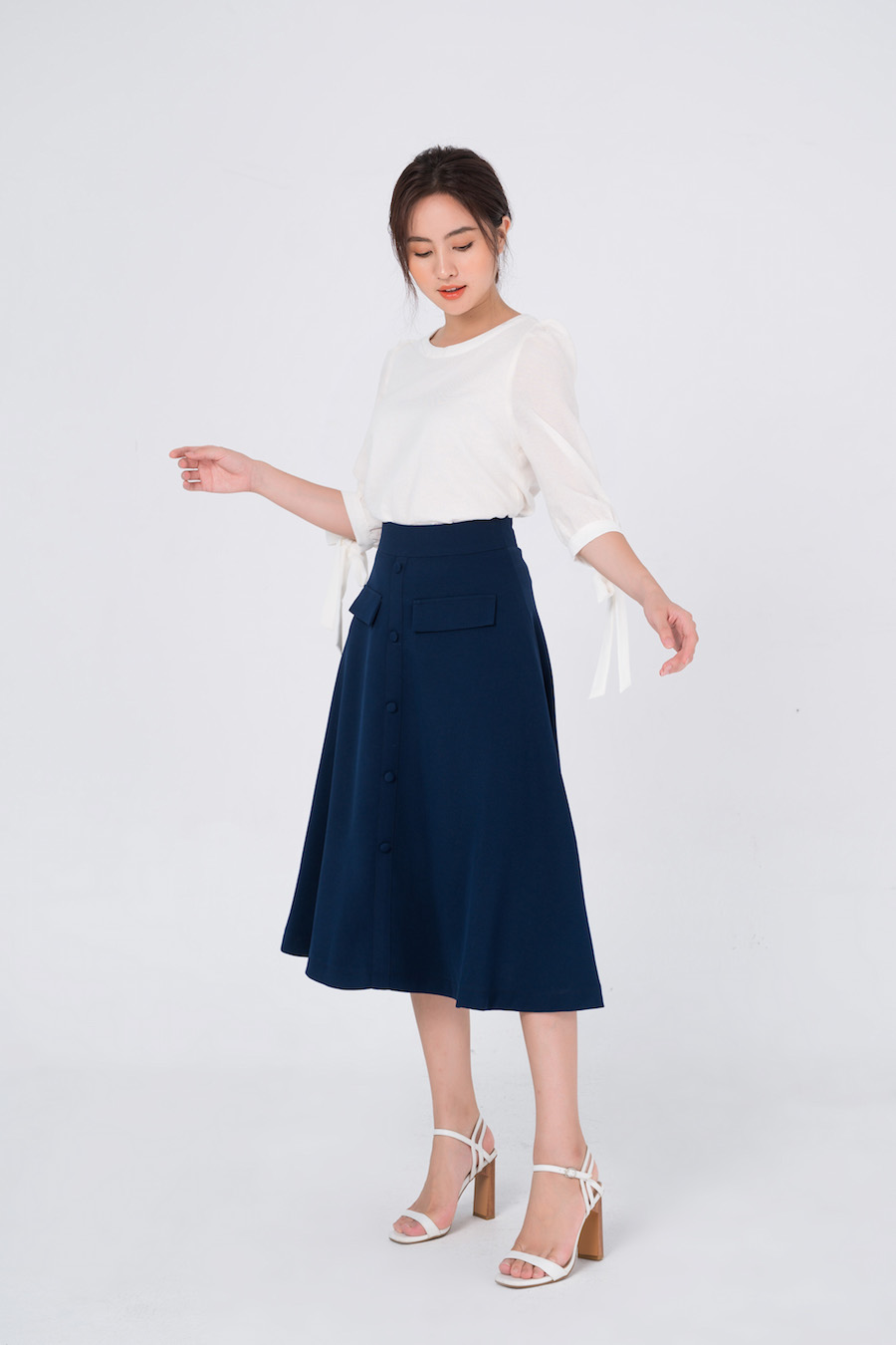 Váy quấn - Màu xanh tím than - Ladies | H&M VN
