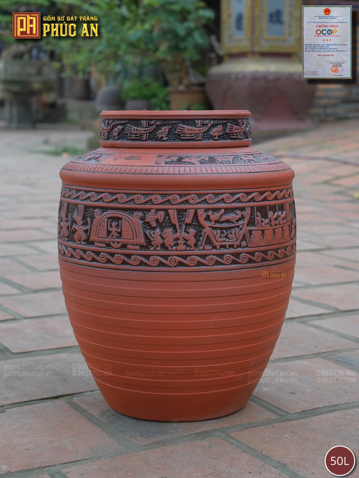 Chum sành Trống Đồng Huơu 50L