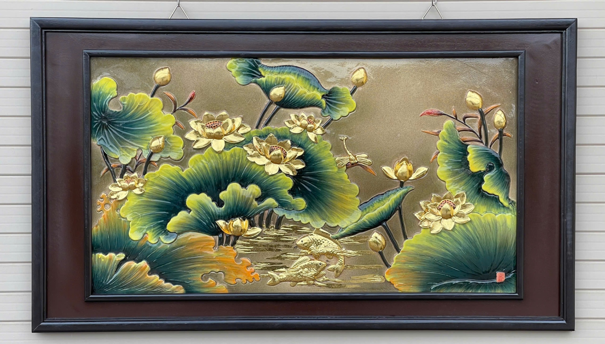 Tranh sứ đắp nổi 