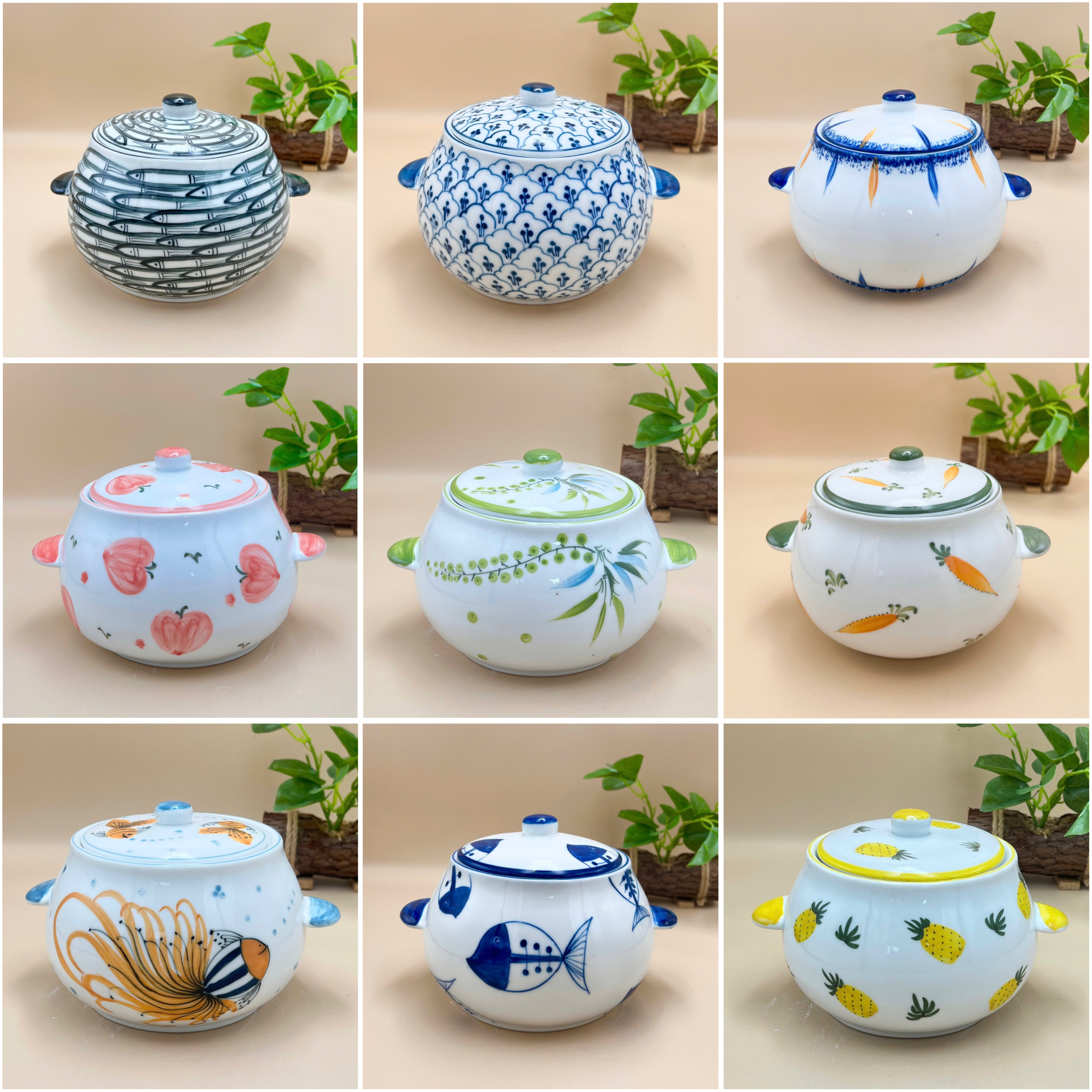 Âu đựng mỡ núm tròn