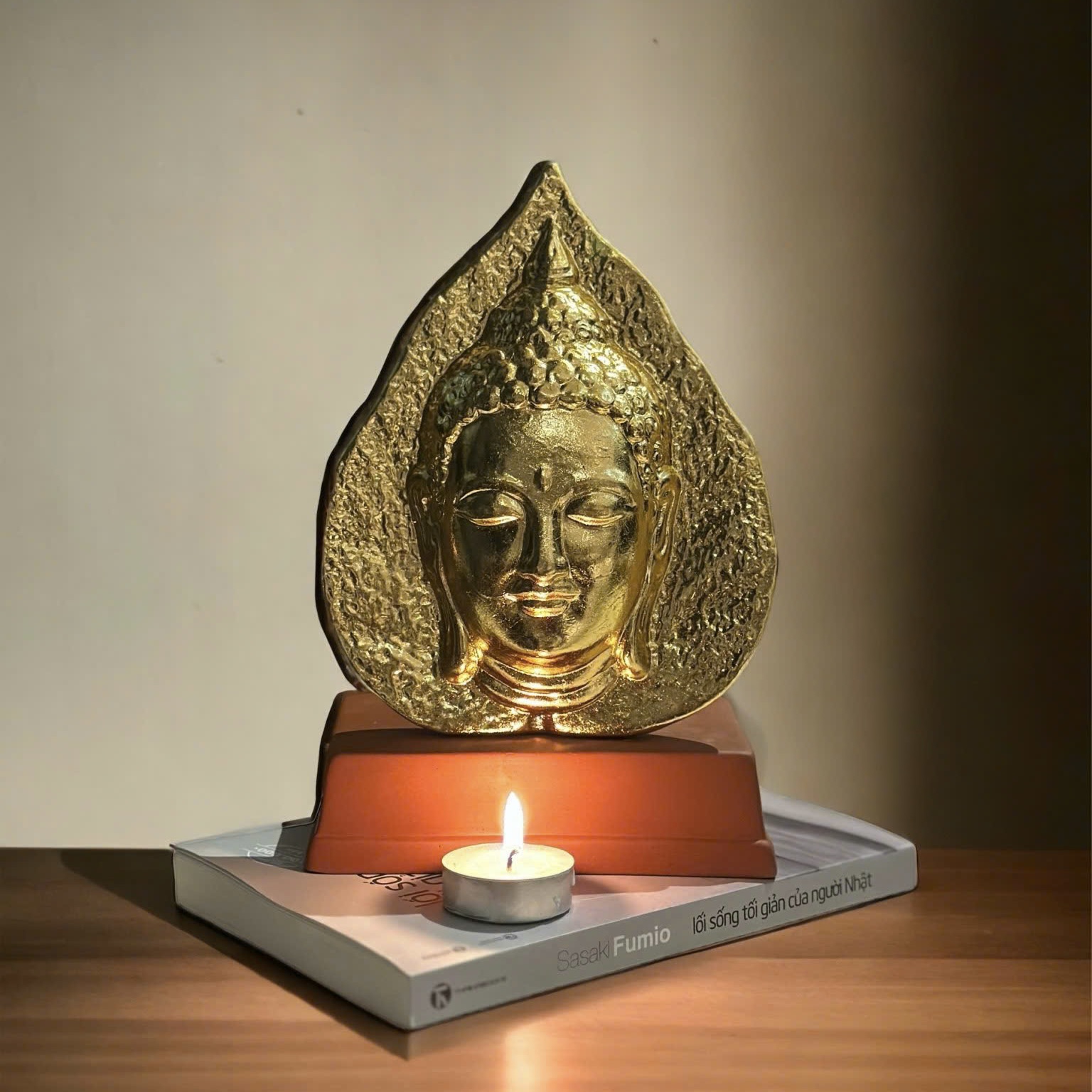 Mặt phật chìm dát vàng full