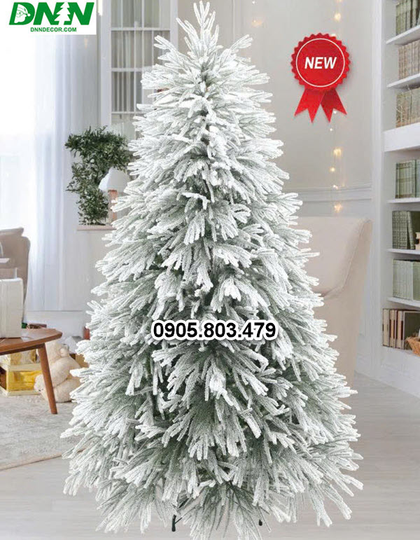 |NEW| CÂY THÔNG PE MIX PVC PHỦ TUYẾT LÁ RŨ CAO 1M5 1M8 2M1 2M4