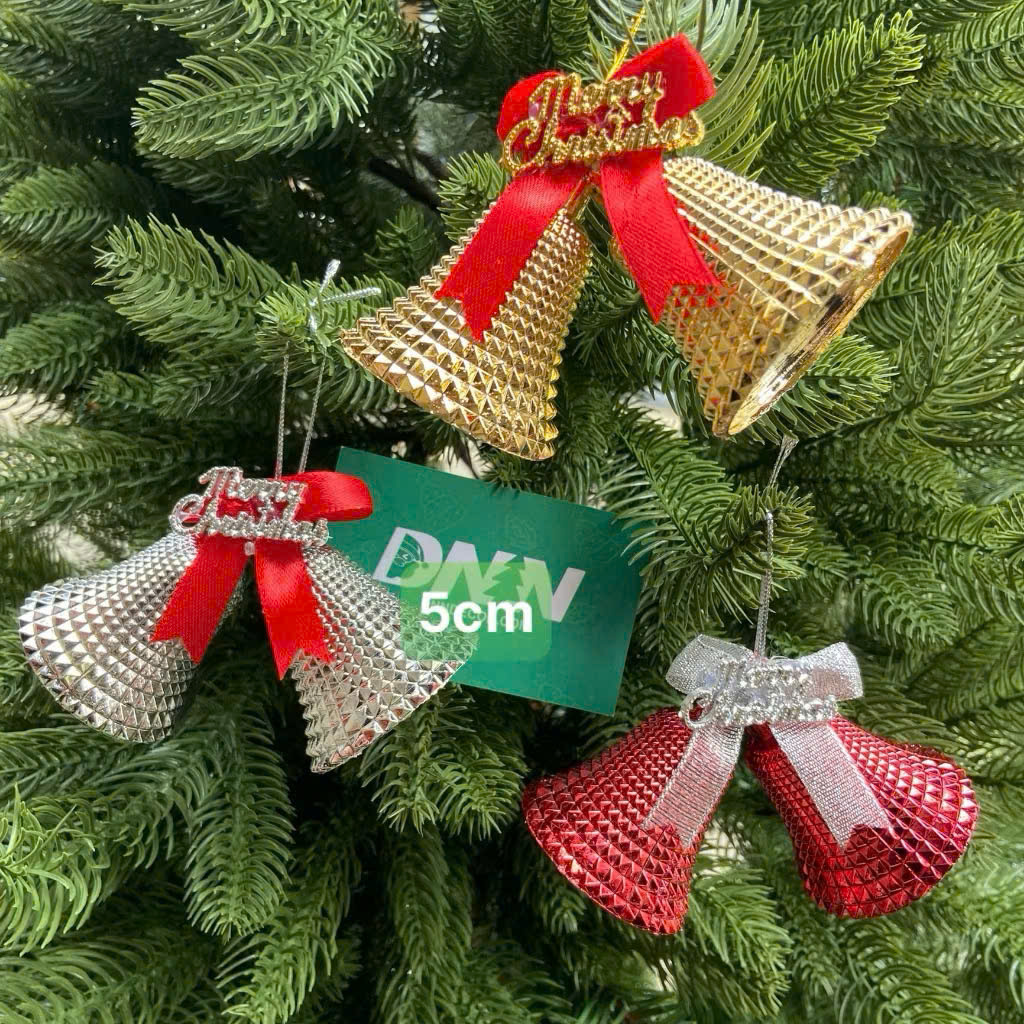 5 cặp chuông gai caro 5cm màu vàng đỏ bạc