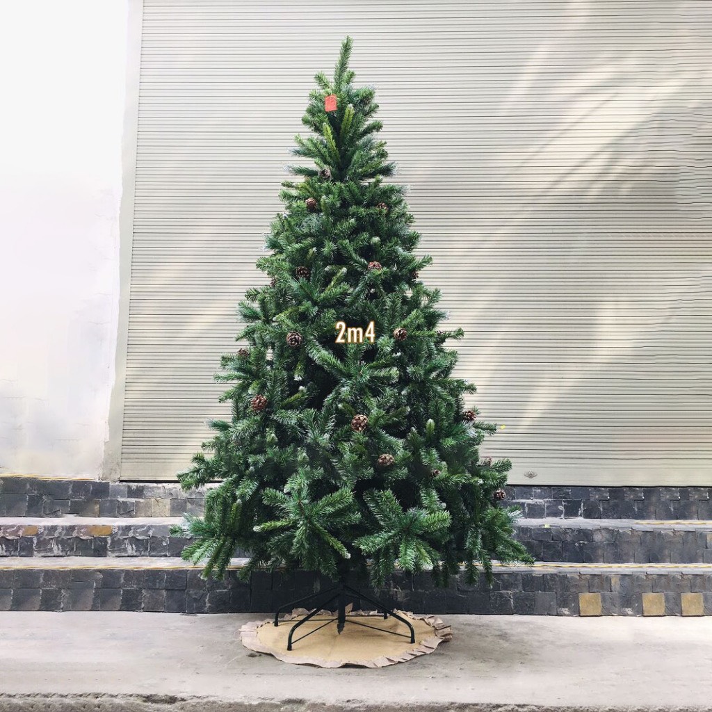 CÂY THÔNG NOEL 3 LOẠI LÁ GẮN TRÁI THÔNG CAO 1M2 1M5 1M8 2M1 2M4 3M 3M6 4M5