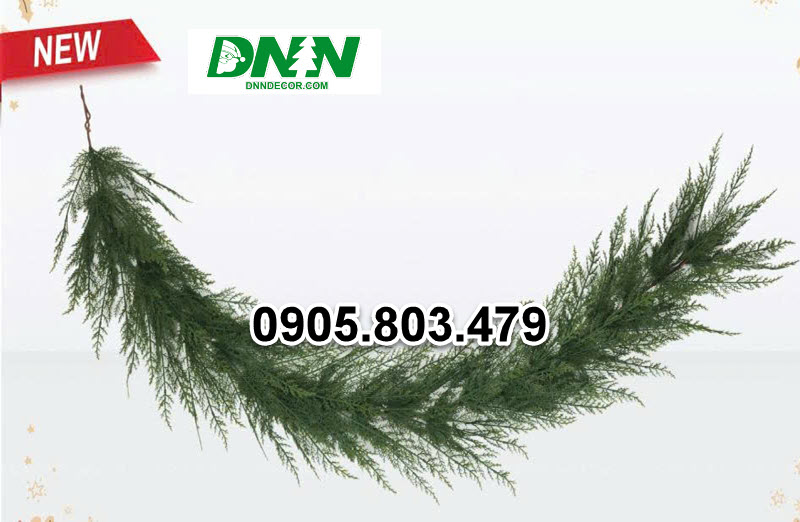 |NEW| Dây thông trang trí lá PE nhuyễn 1M8