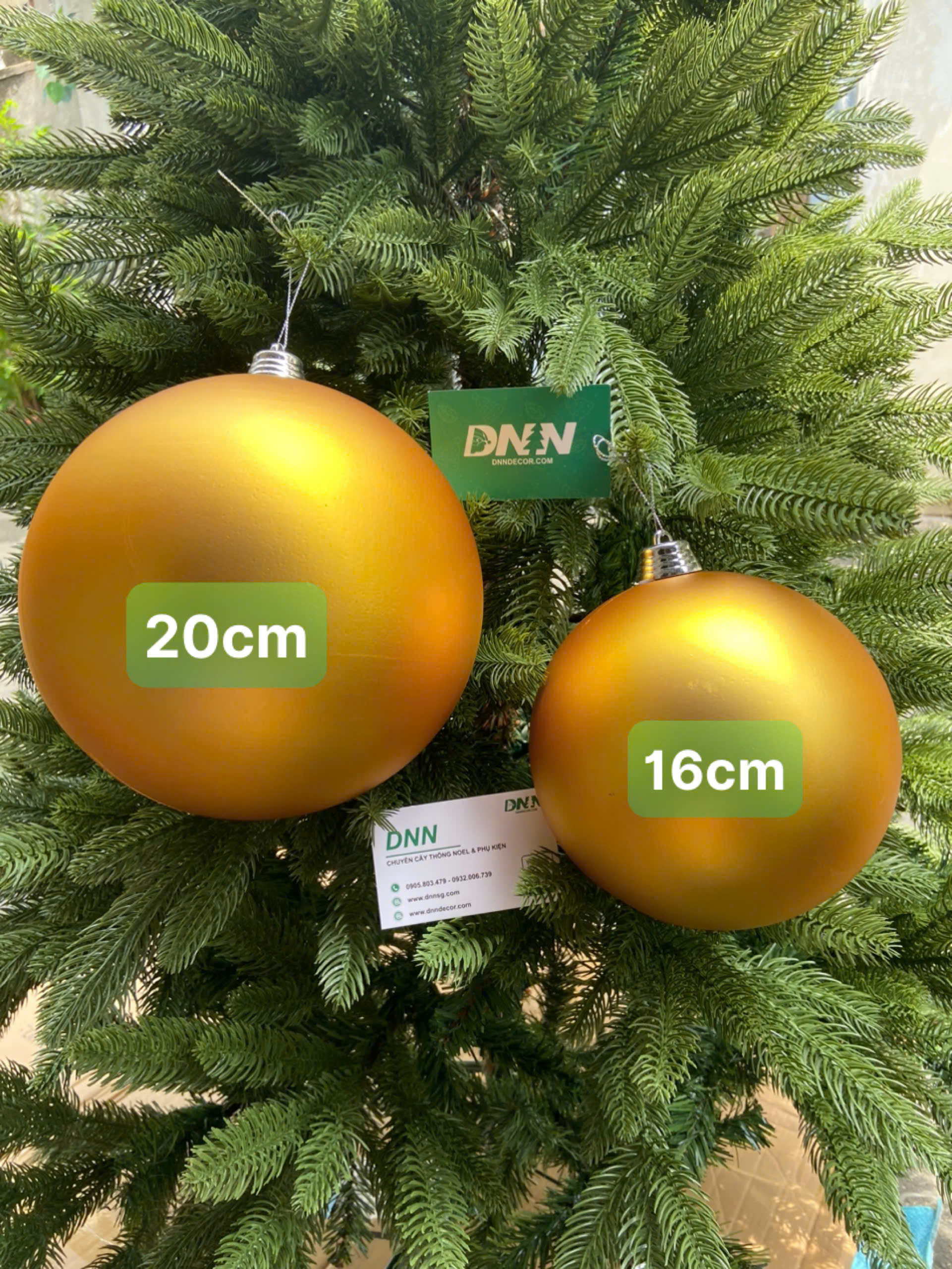 Set 6 trái Châu mờ trang trí size 6cm 8cm 10cm 12cm