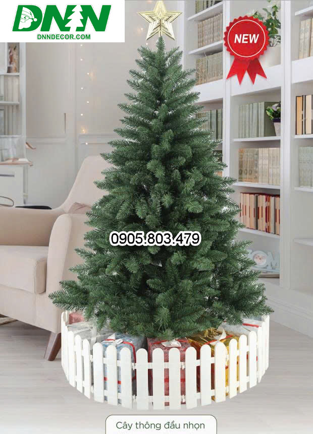 |NEW| CÂY THÔNG XANH ĐẦU NHỌN XANH TRƠN CAO 1M2 1M5 1M8 2M1 2M4