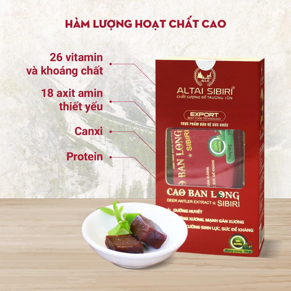 Cao Ban Long Sibiri hộp 100g