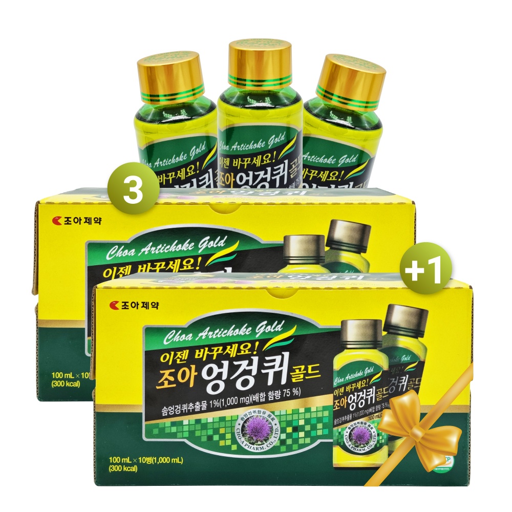 Nước giải rượu Hàn Quốc CHOA Artichoke Gold - Combo 3 hộp tặng 1 hộp