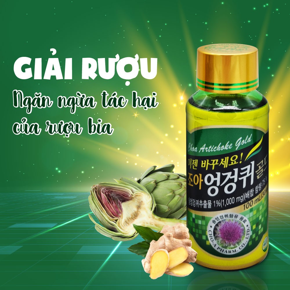 Nước giải rượu Hàn Quốc CHOA Artichoke Gold - Combo 3 hộp tặng 1 hộp