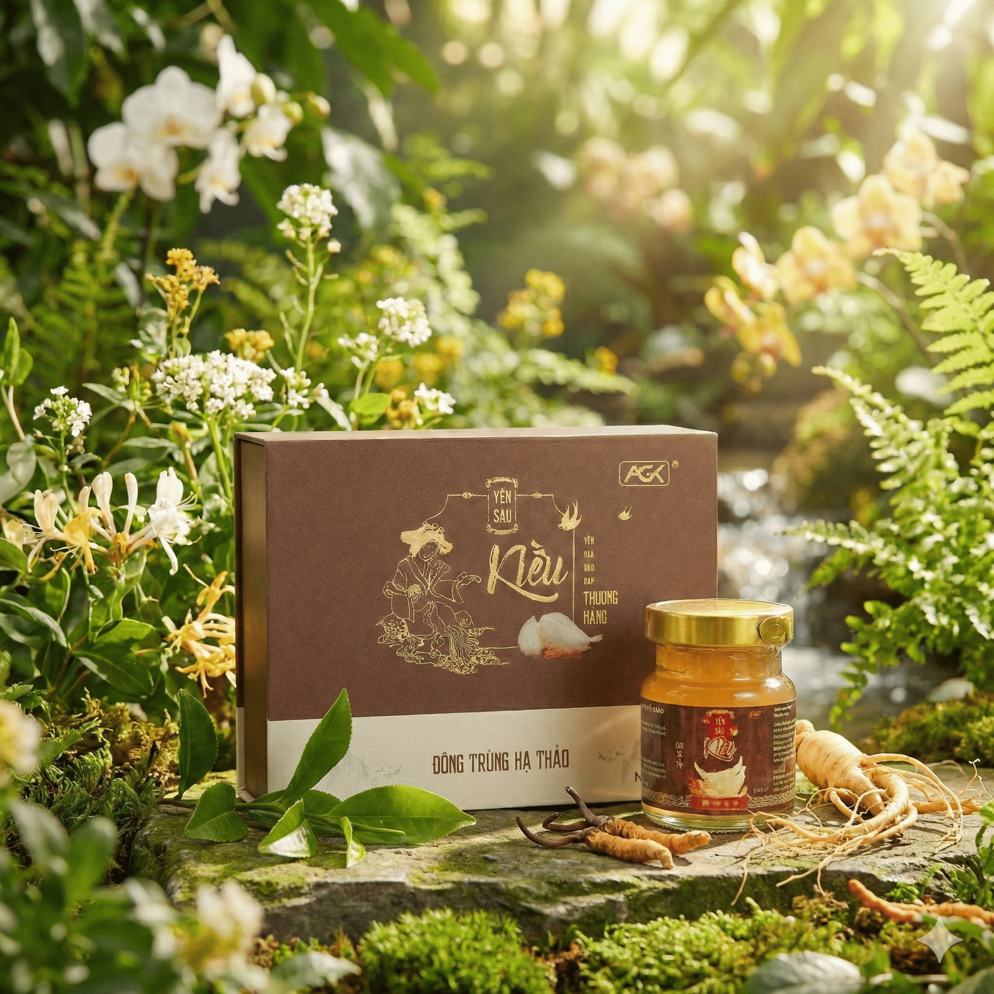 Combo 3 Yến Kiều chưng đông trùng hạ thảo hộp 8 hũ cao cấp tặng 1 hộp nước Hồng Sâm hoặc 1 hộp nước Giấm Hồng