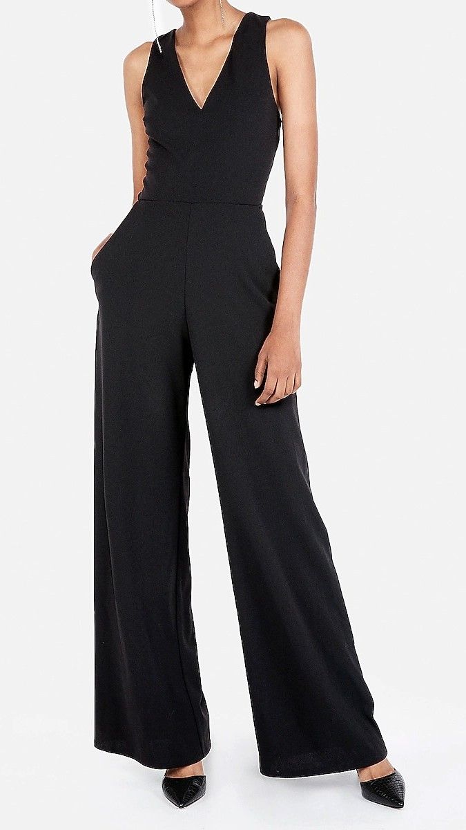 Jumpsuit hở lưng đan chéo sau lưng SRYSTAL SKY
