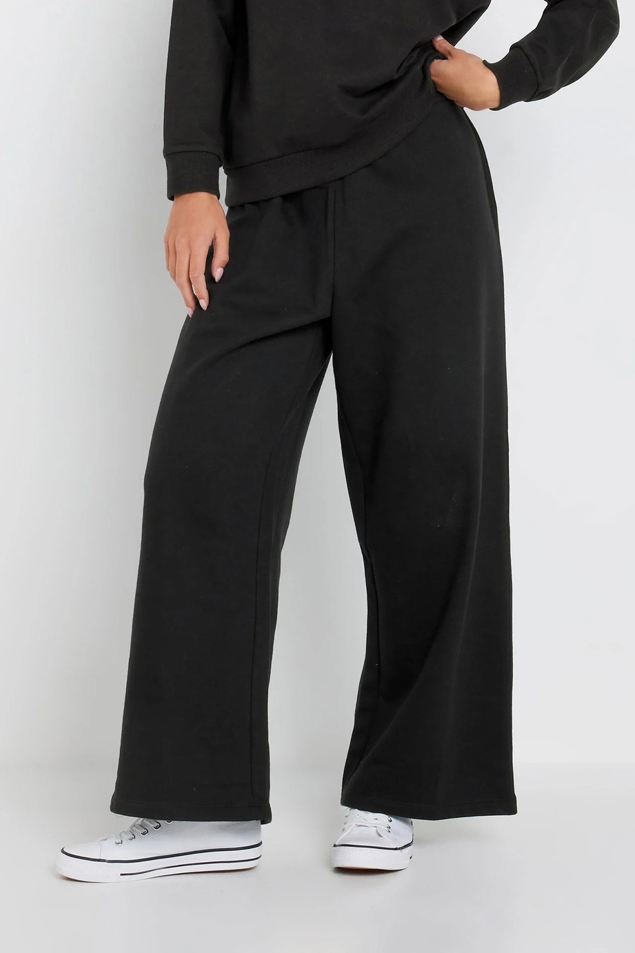 Quần thun cotton da cá GJ ống suông rộng