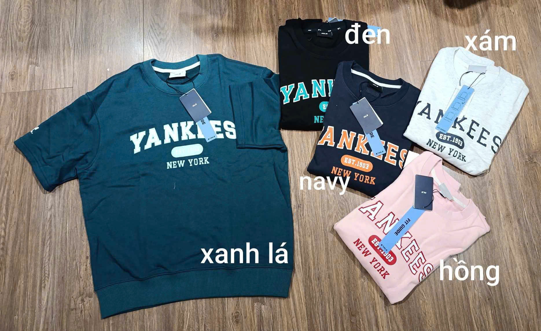 Áo MLB bo eo, in logo trước
