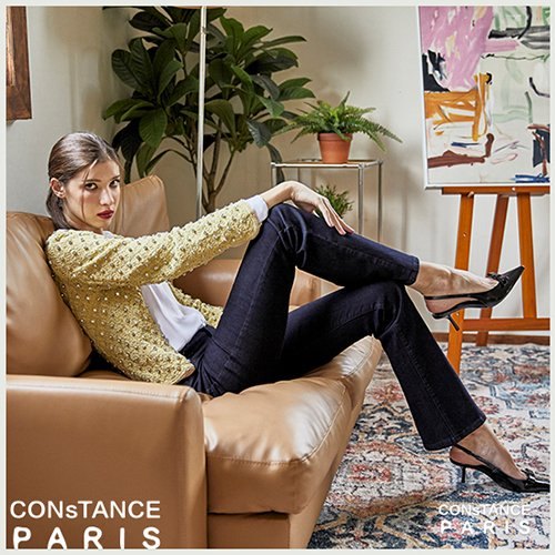 Quần jean CONSTANE túi sau có khóa (J4)