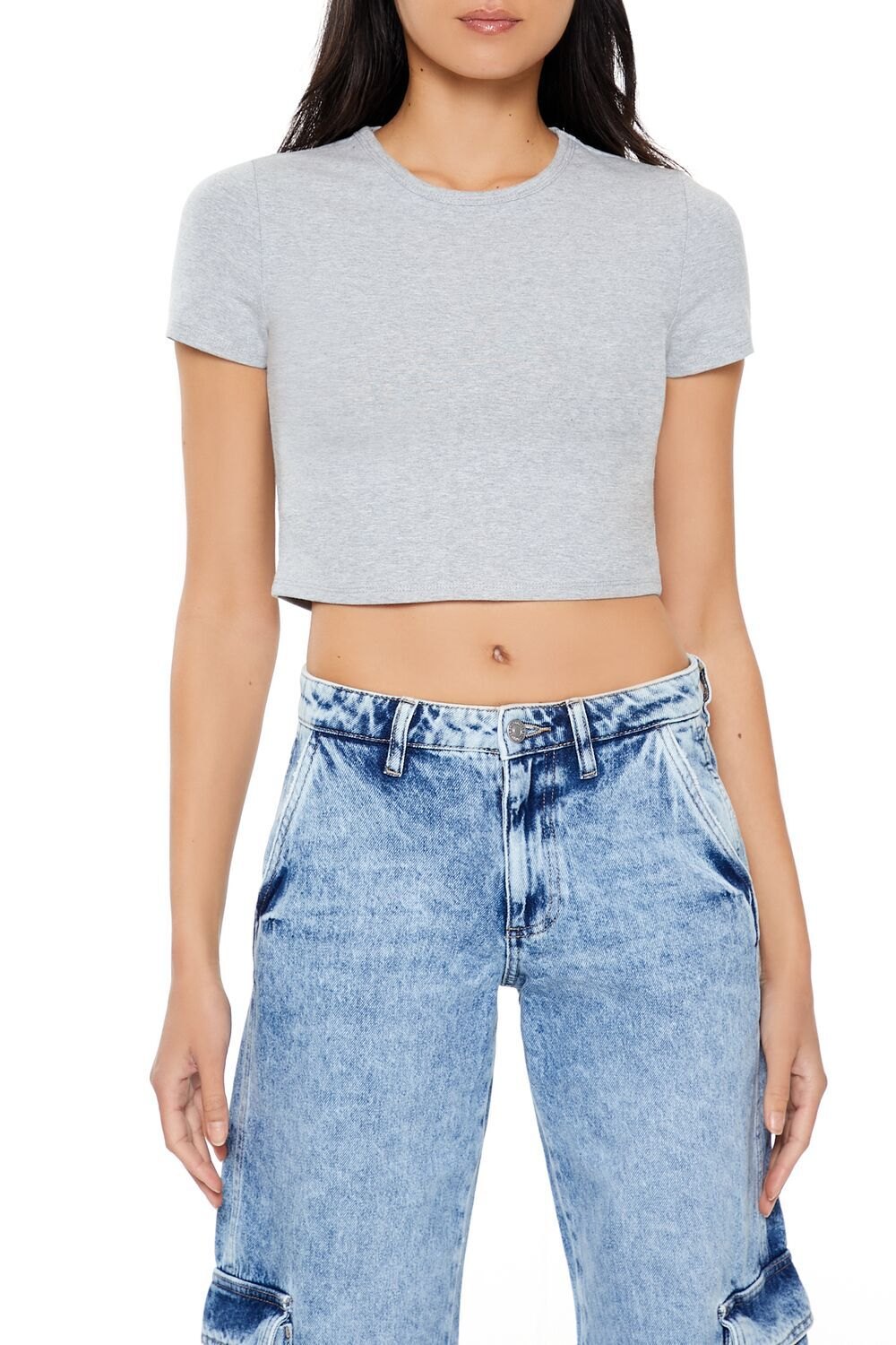 Áo thun baby tee F21 dáng crop