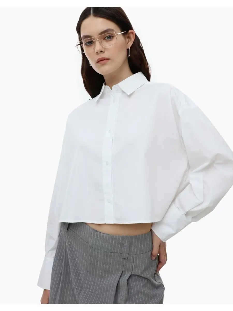 Áo sơ mi GJ croptop
