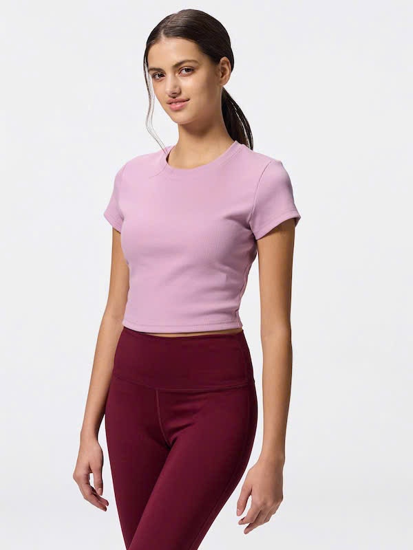 Áo GU thun gân form babytee