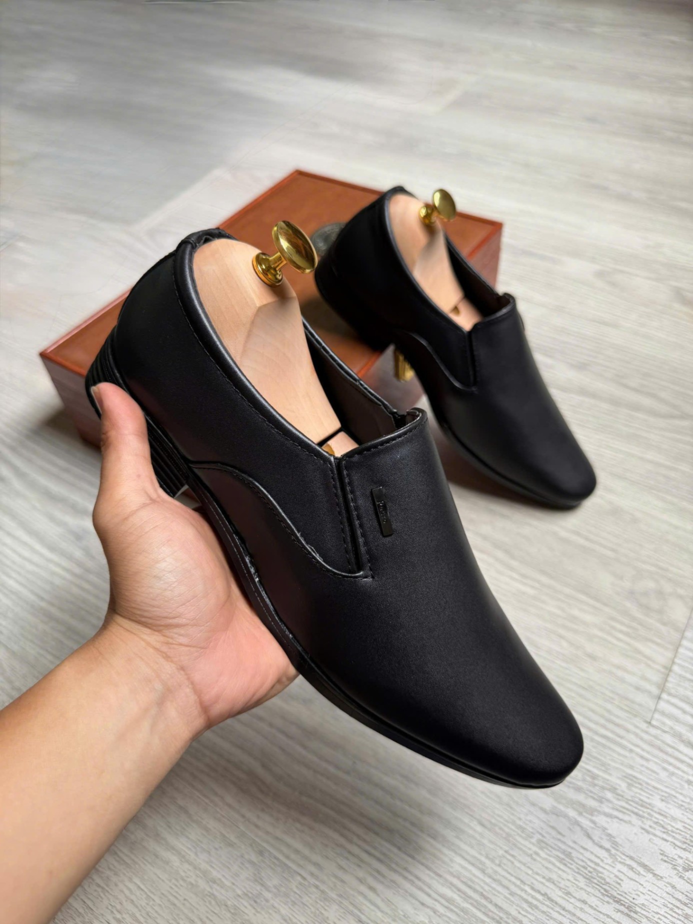 Giày tây nam phối da mềm, đế đã khâu, size từ 39 đến 43 thời thượng
