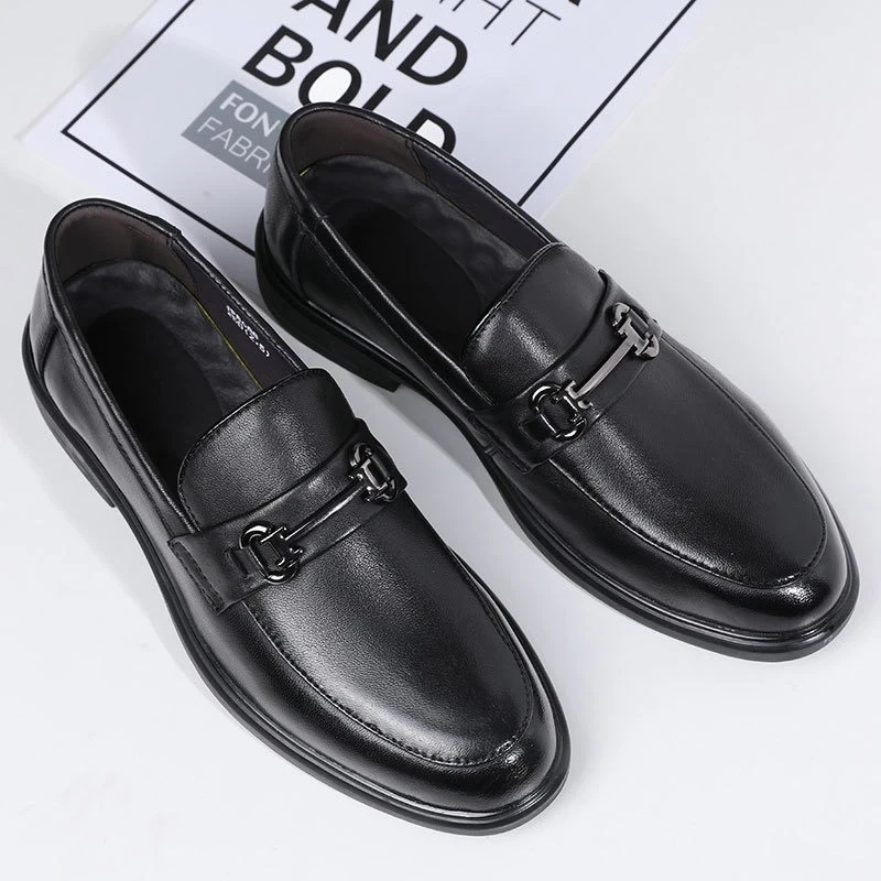 Giày penny loafer back, giày lười đốc, đế cao, khâu đế phối màu thời thượng