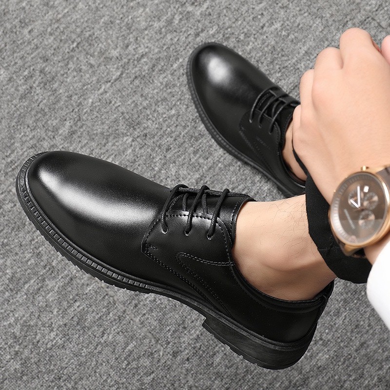 Giày đốc da mềm, đế cao su tăng chiều cao, giày tây oxfords nam thời trang tiệc - Đốc 3