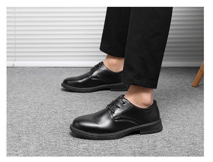 Giày đốc da mềm, đế cao su tăng chiều cao, giày tây oxfords nam thời trang tiệc - Đốc 3