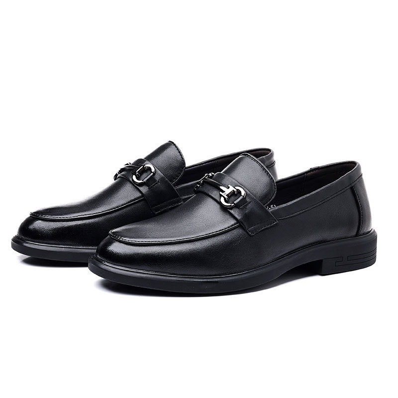 Giày penny loafer back phối khóa, giày lười đốc, đế cao, khâu đế phối màu thời thượng - Đốc 560