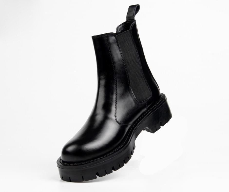 Giày chealsea boots basic đế tăng chiều cao, giày bốt nam đế cao - DC01 CAO LS