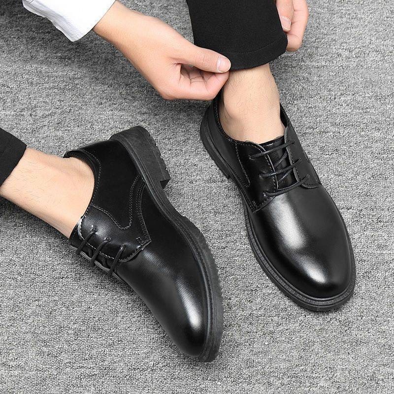 Giày đốc da mềm, đế cao su tăng chiều cao, giày tây oxfords nam thời trang tiệc - Đốc 3