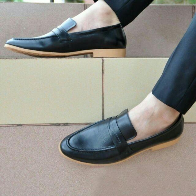 Giày tây nam da mềm phối đế vàng, đế khâu size từ 38 đến 43