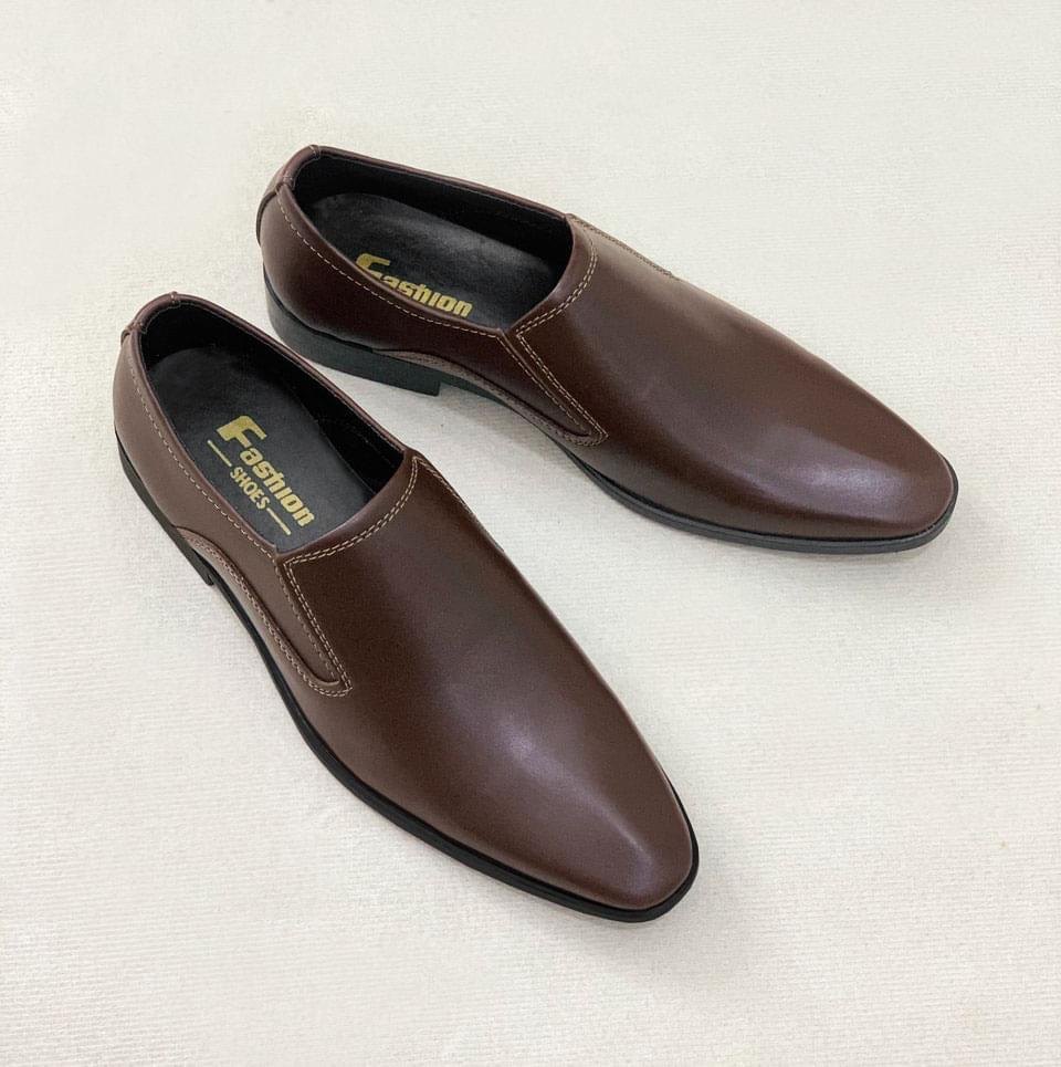 Giày tây nam da trơn mềm mũi nhọn, đế cao, đã khâu đế, thời thượng size từ 38 đến 43