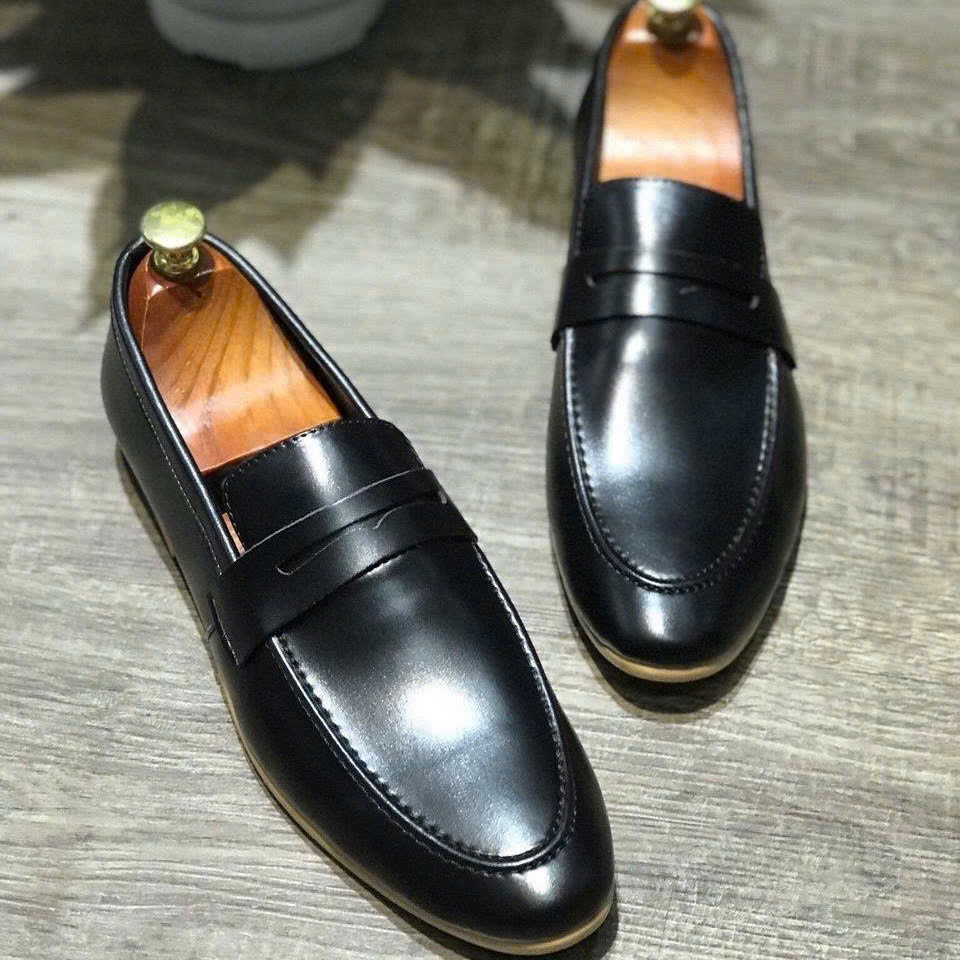 Giày tây nam da mềm phối đế vàng, đế khâu size từ 38 đến 43