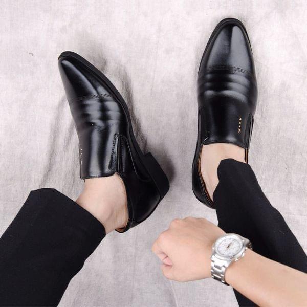 Giày tây nam da mềm, đế 2.5cm đã khâu, size từ 38 đến 43 thời thượng - T3.
