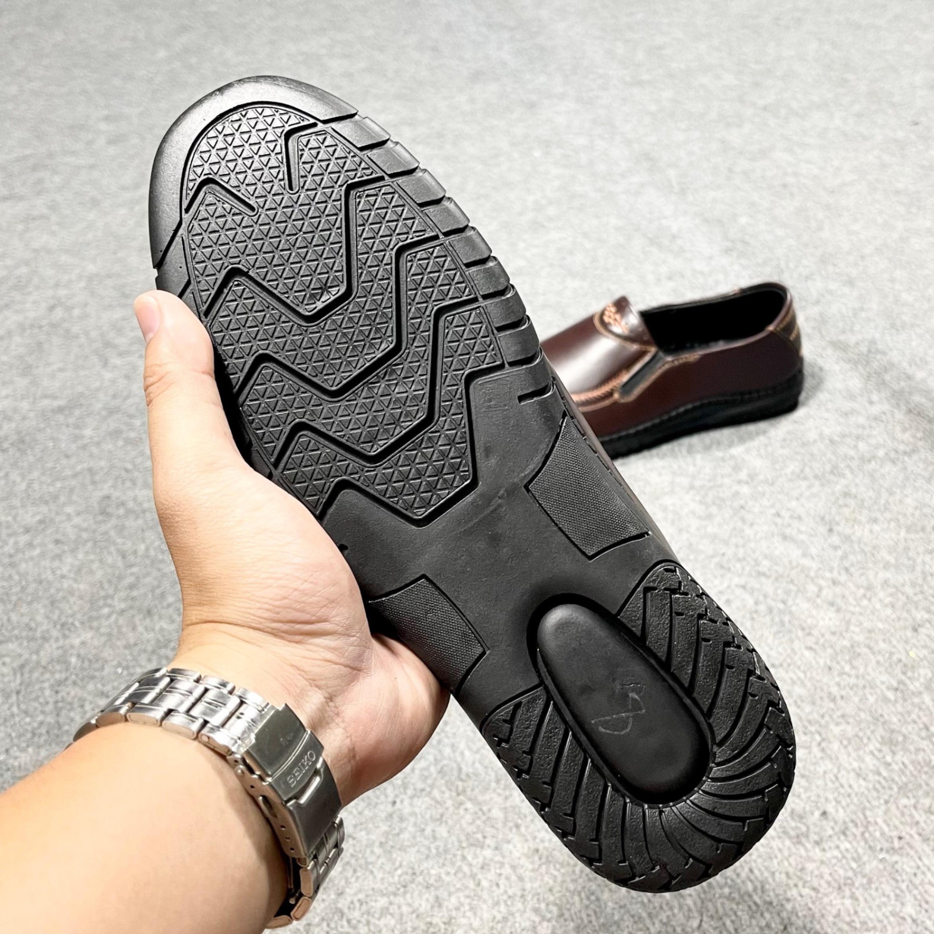 Giày mọi nam phố đường may thời trang, đế khâu size 38 đến 43