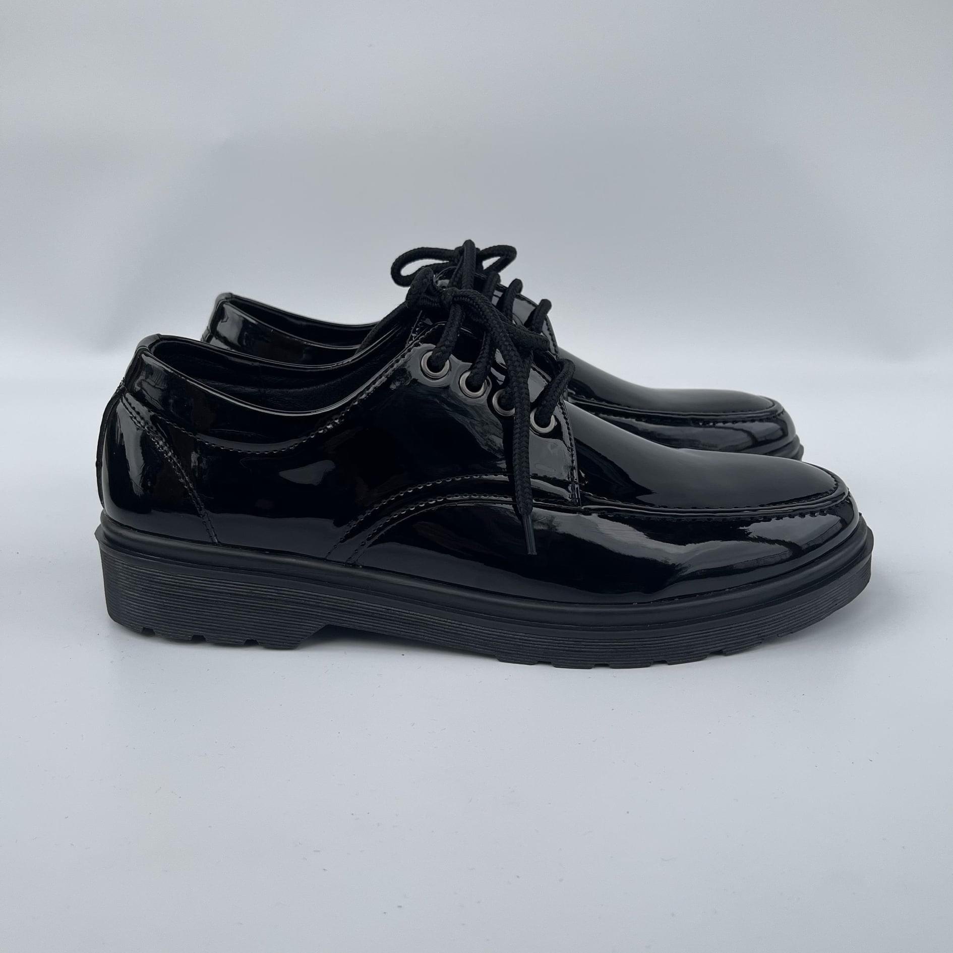 Giày đốc derby basic mũi viền da mềm, đế tăng chiều cao 5cm, giày oxfords đế cao size từ 39 đến 43