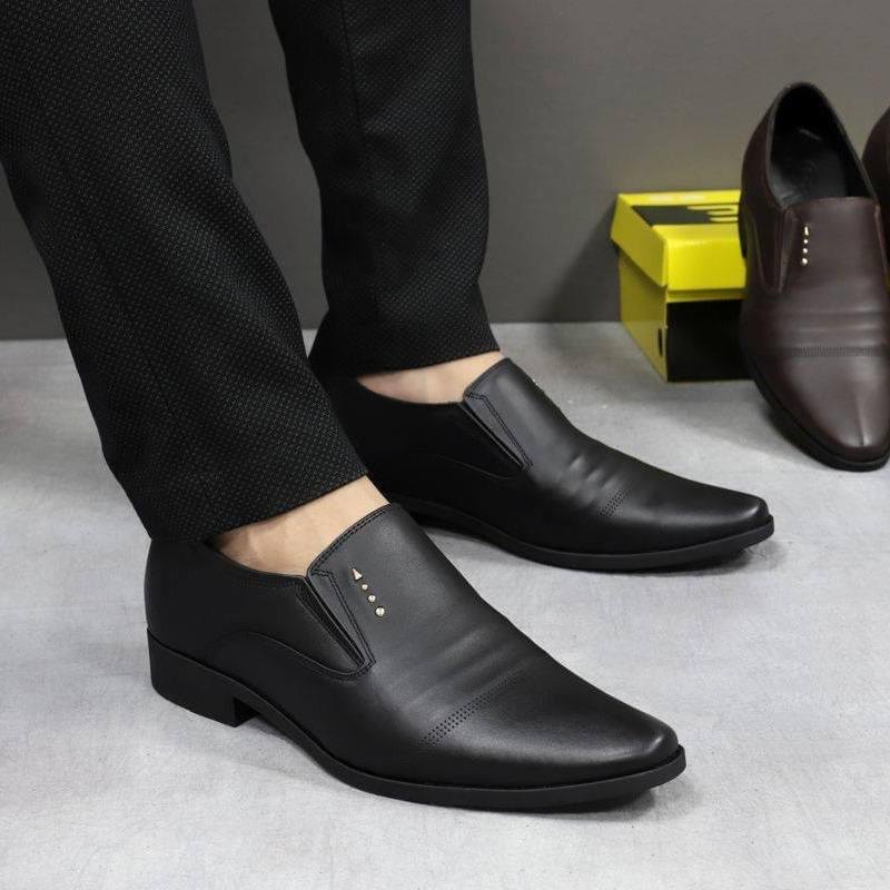 Giày tây nam tăng chiều cao 6cm da mềm, đế mềm khâu size từ 39 đến 43 thời thượng