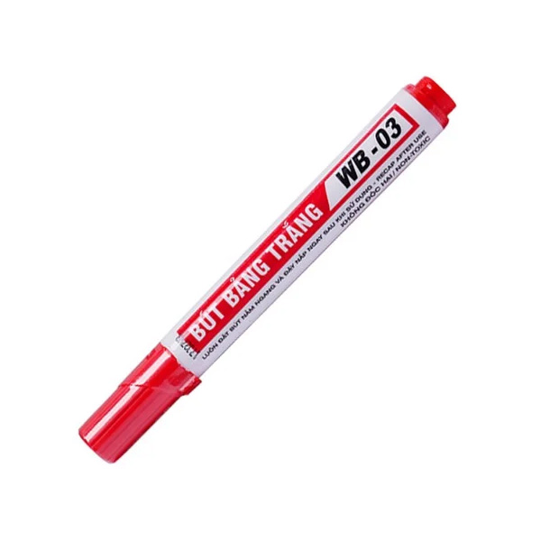 Hộp 10 bút lông bảng trắng xóa được Thiên Long WB-03 - nét 2.5mm