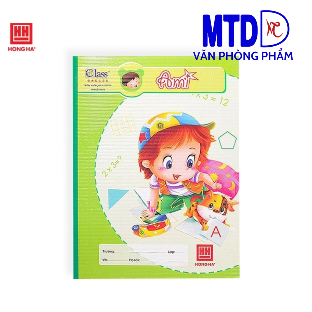 Tập học sinh 96 trang Hồng hà Định lượng 100 g/m2 5 ôly