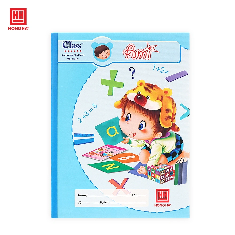 Tập học sinh 96 trang Hồng hà Định lượng 100 g/m2 4 ôly
