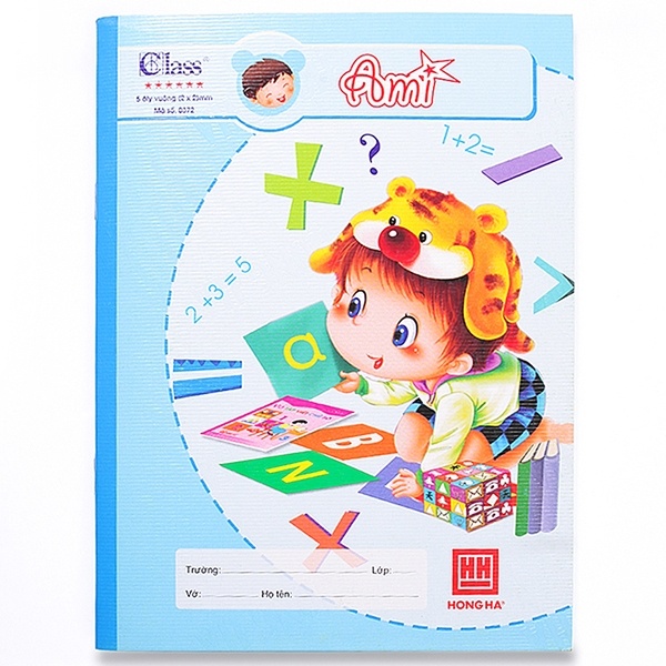 Tập học sinh 96 trang Hồng hà Định lượng 100 g/m2 5 ôly