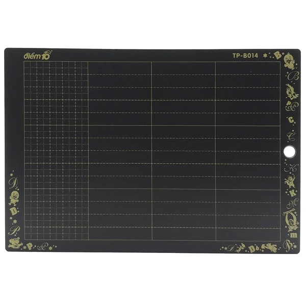 Bảng Phấn Học Sinh A4 - Kẻ Ô - Thiên Long B-014 - Màu Đen