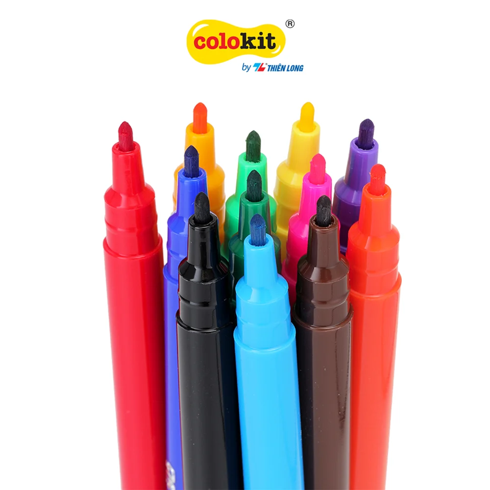 Bộ 12 Bút Lông Màu Colokit FP-01 Thiên Long