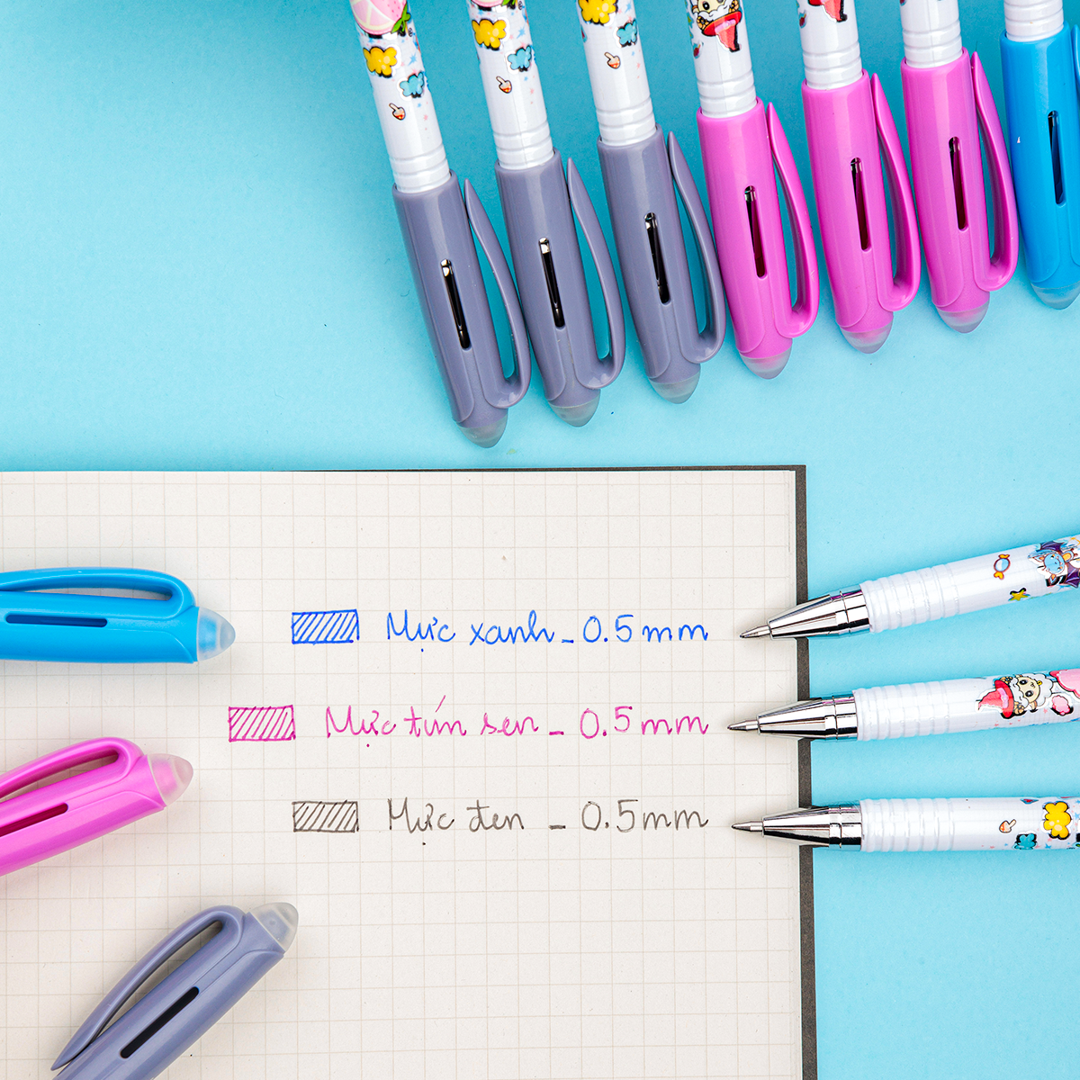 Bút Gel Thiên Long Điểm 10 xóa được 0.5mm TP-GELE01
