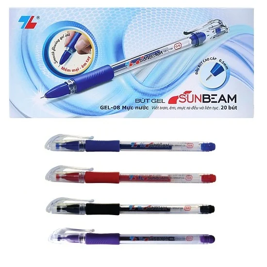 Bút gel Thiên Long hộp 20 bút ngòi 0,5mm SUNBEAM GEL08