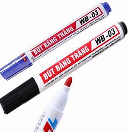 Hộp 10 bút lông bảng trắng xóa được Thiên Long WB-03 - nét 2.5mm