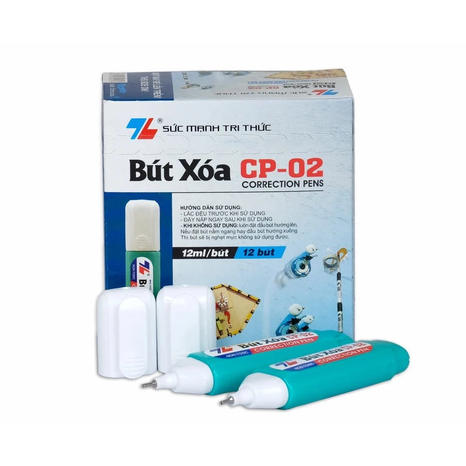 Hộp 10 bút xóa nước Thiên Long 12ml CP-02
