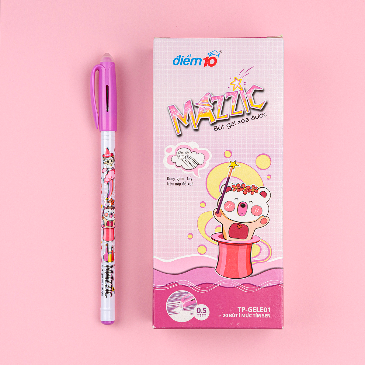 Hộp 20 bút Gel Điểm 10 xóa được TP-GELE01